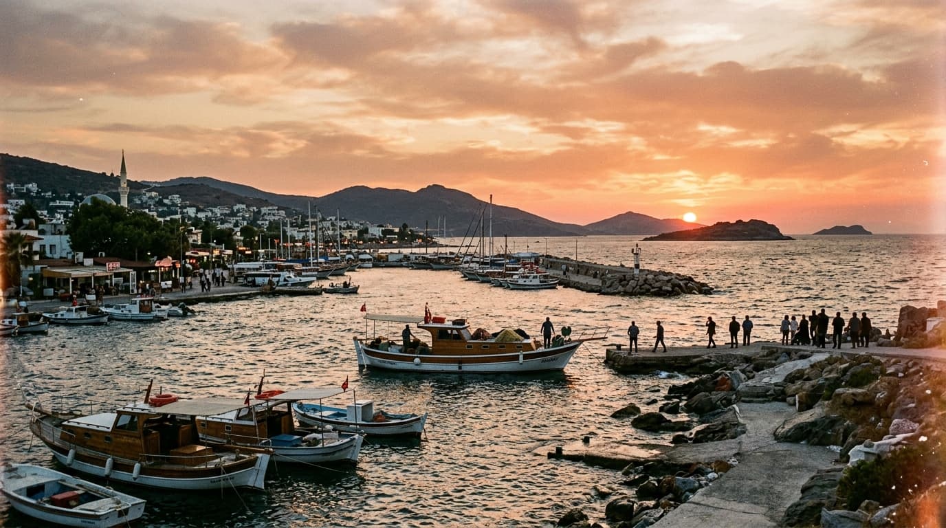 Turgutreis Gün Batımı ve Sahil
